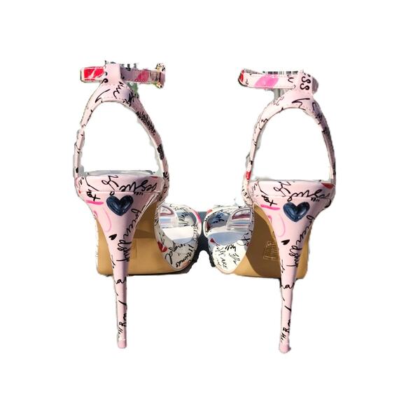 ALDO Kat Miscellaneous XOXO Faux Patent Leather Dress Sandals 8.5 - Picture 5 of 11